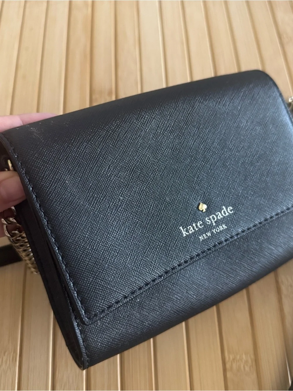 KATE SPADE Cedar Street Cami Crossbody Bag Black Women Size Small Everyday